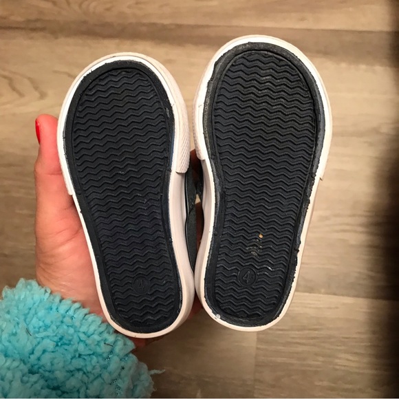 Poll Parrot Ahoy Toddler Aloha Nautical Theme Canvas Shoes Lace & Zip Navy sz 4M - Picture 9 of 16